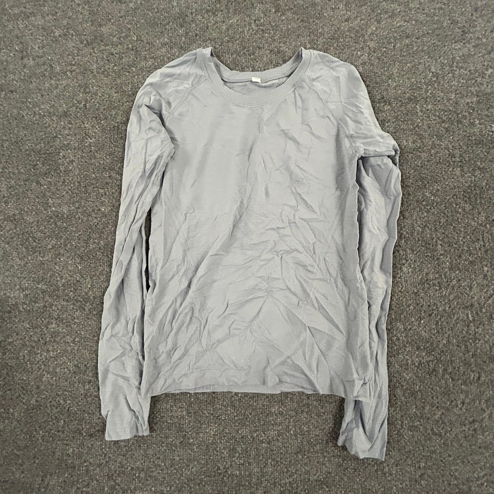 Lululemon Top Womens Size 4 Blue Swiftly Tech Long Sleeve Athletic Running Shirt